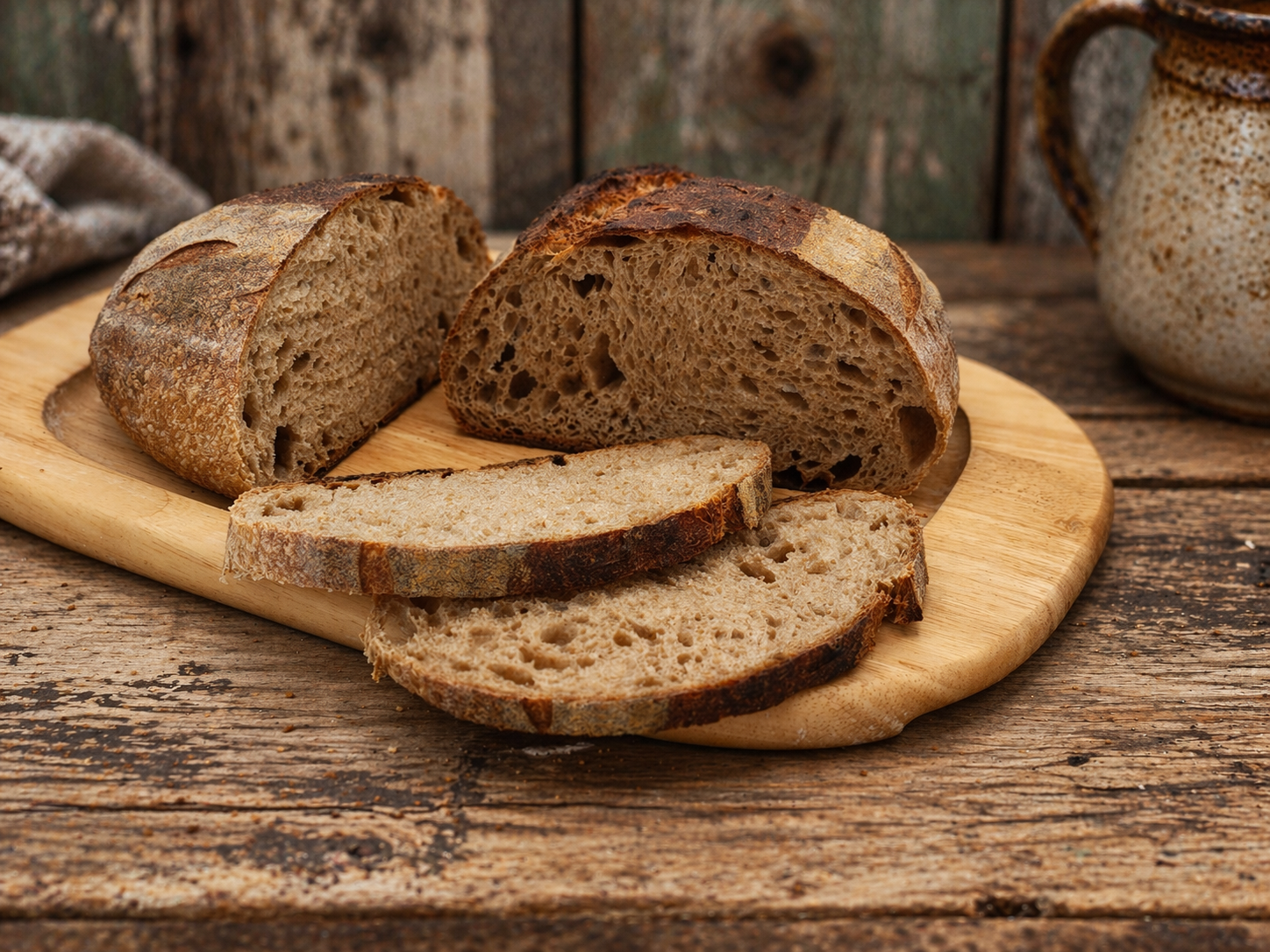 50/50 Wholemeal / White Sourdough (800g)