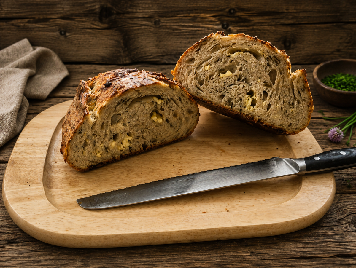 Ploughmans Cheese and Chive Sourdough (800g)