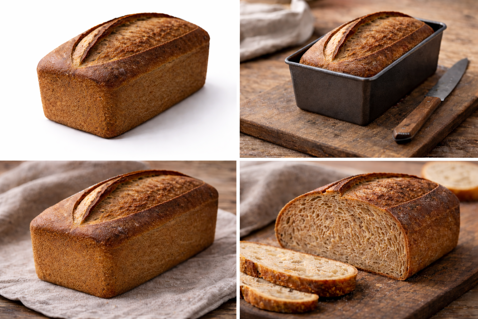 Wholemeal Sourdough Tin Loaf (800g)